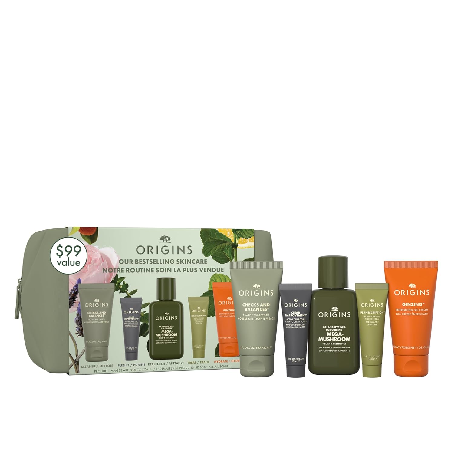 Luxury travel skincare set